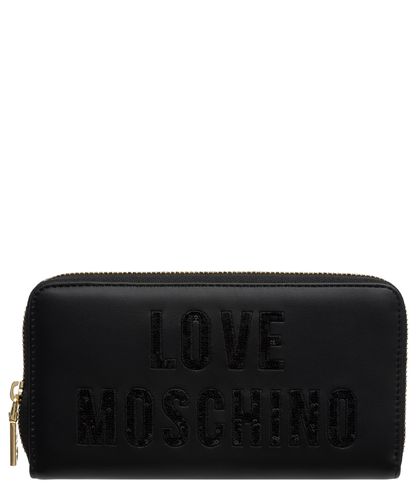 Sparkling Logo Wallet - Love Moschino - Modalova