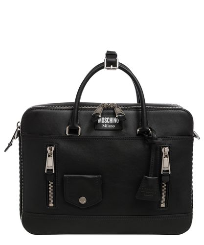 Biker Briefcase - Moschino - Modalova