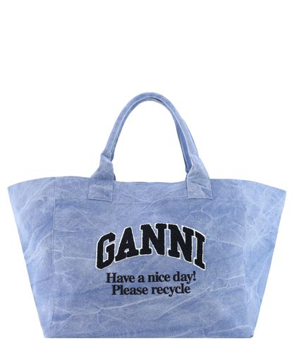 Shopping bag washed xxl - GANNI - Modalova