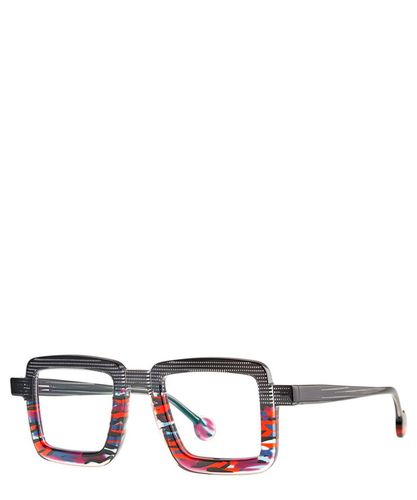 Eyeglasses HINTA 019 PIXEL BLACK+TRANSPARENT SALMON+TRANSPARENT BLUE SK - Theo - Modalova