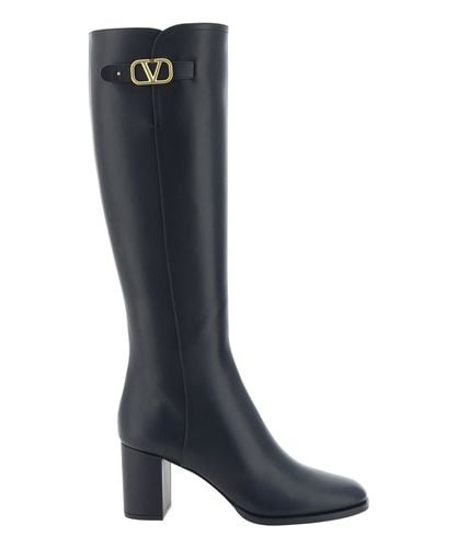 Vlogo stiefel mit absatz - Valentino Garavani - Modalova