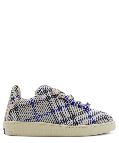 Box Checked Knitted Sneakers - Burberry - Modalova