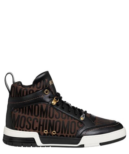 Logo high sneaker - Moschino - Modalova