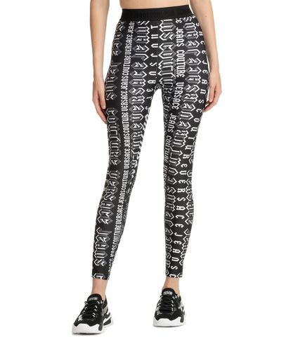 Leggings print logomania - Versace Jeans Couture - Modalova