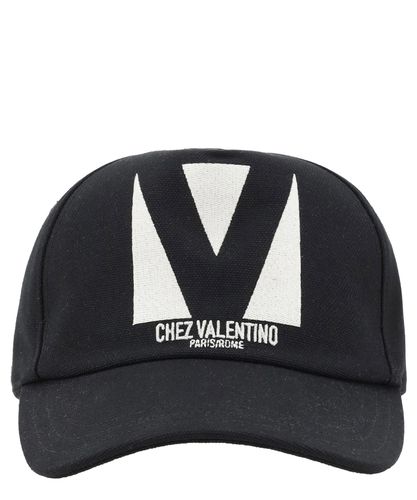 Cappello con visiera chez valentino - Valentino Garavani - Modalova