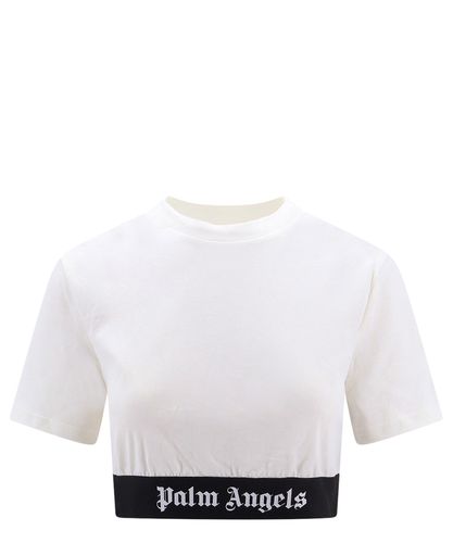 Classic logo crop top - Palm Angels - Modalova