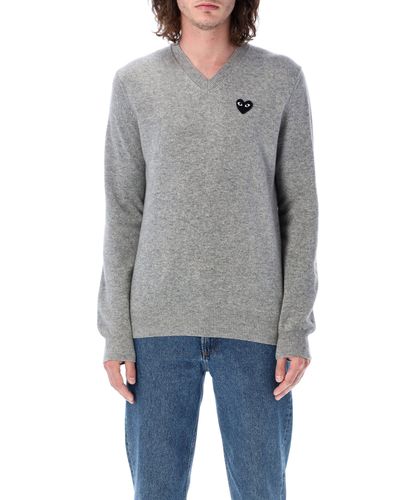 Black heart pullover - COMME des GARÇONS PLAY - Modalova