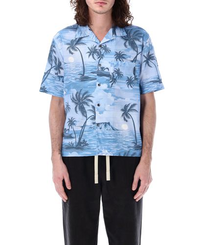 Sunset Bowling Short sleeve shirt - Palm Angels - Modalova