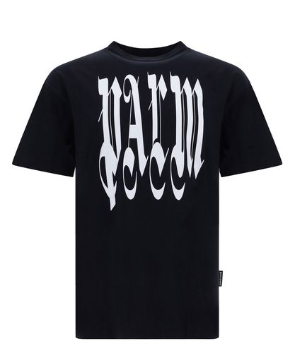 T-shirt logo gothic - Palm Angels - Modalova