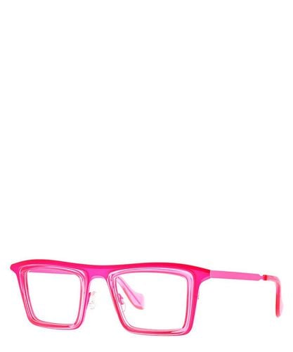 Eyeglasses TRELLIS 013 TRANSPARENT+FLUO PINK - Theo - Modalova