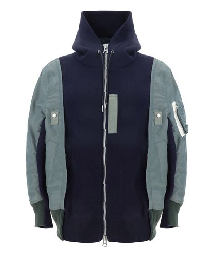 Twill X Sponge Hoodie - Sacai - Modalova