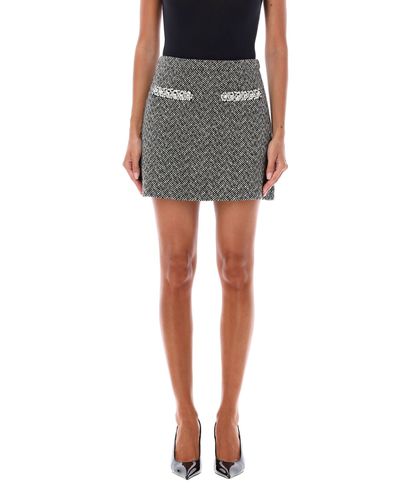 Herringbone Mini skirt - Self-Portrait - Modalova