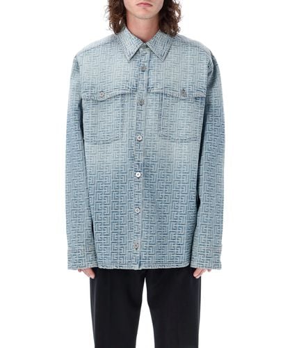 Monogram Shirt - Balmain - Modalova