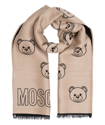 Sciarpa lana teddy bear - Moschino - Modalova