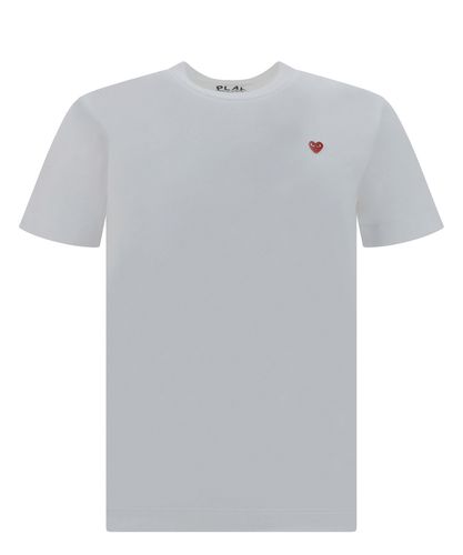 Small red emblem t-shirt - COMME des GARÇONS PLAY - Modalova