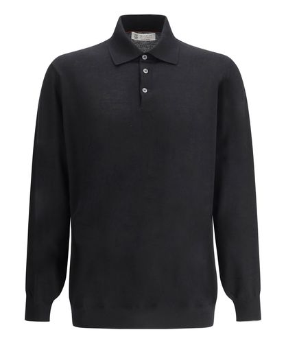 Long sleeve polo shirt - Brunello Cucinelli - Modalova