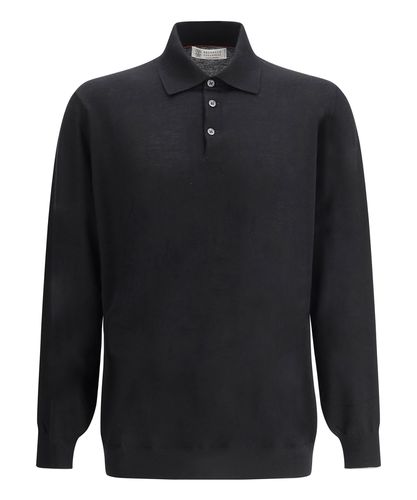 Long sleeve polo shirt - Brunello Cucinelli - Modalova