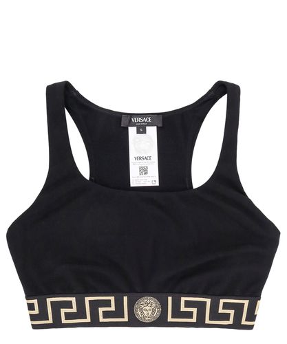 La greca crop top - Versace - Modalova