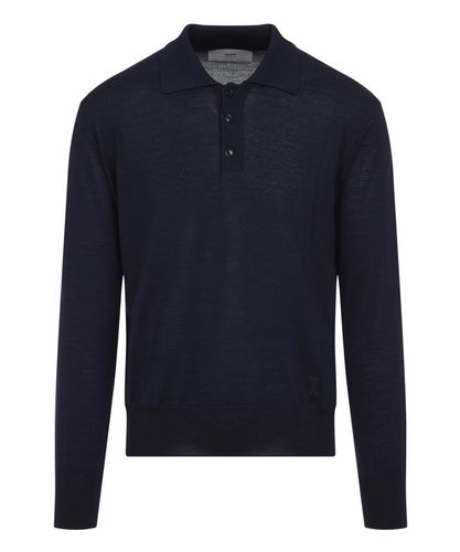 Tonal Adc Long sleeve polo shirt - AMI Paris - Modalova