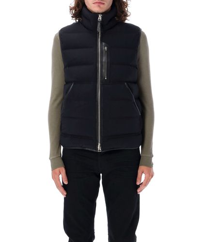 Techno Hazed Faille Vest - Tom Ford - Modalova