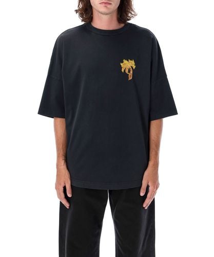 Burning palm t-shirt - Palm Angels - Modalova