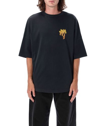 Burning Palm T-shirt - Palm Angels - Modalova