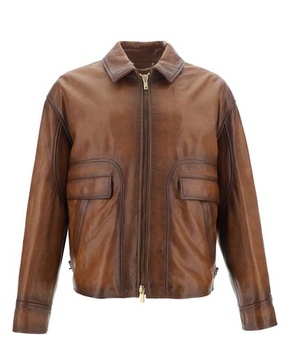 Journey M'S Leather jackets - Golden Goose - Modalova