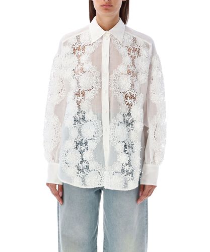 Blusa lace flower - Zimmermann - Modalova