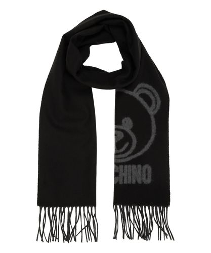 Teddy Bear Wool scarf - Moschino - Modalova