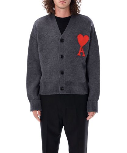 Cardigan red ami de coeur - AMI Paris - Modalova