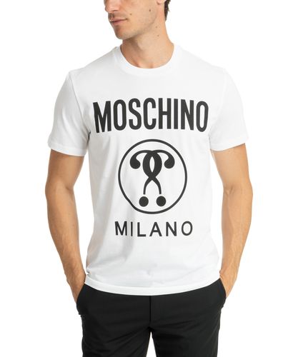 T-shirt double question mark - Moschino - Modalova
