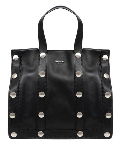 Snap buttoms tote bag - Moschino - Modalova