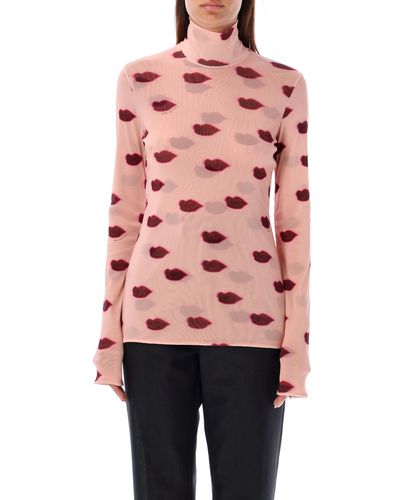 Lips print top - Stella McCartney - Modalova