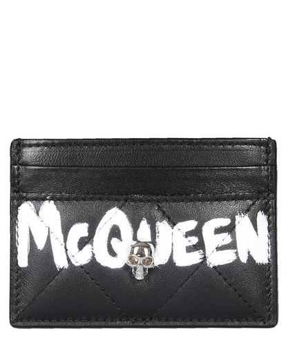 Porta carte di credito skull - Alexander McQueen - Modalova