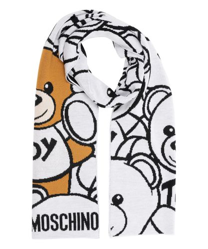 Sciarpa lana teddy bear - Moschino - Modalova