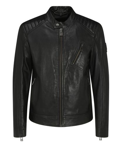 Giacca in pelle v racer - Belstaff - Modalova