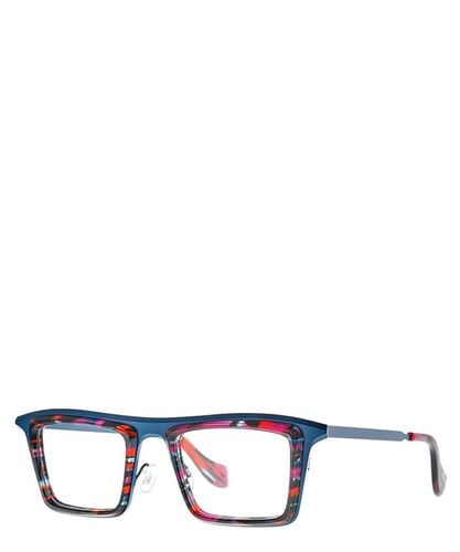 Eyeglasses TRELLIS 009 BLUE/RED ECAIL+DARK NIGHT - Theo - Modalova