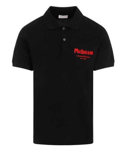 Graffiti Polo shirt - Alexander McQueen - Modalova