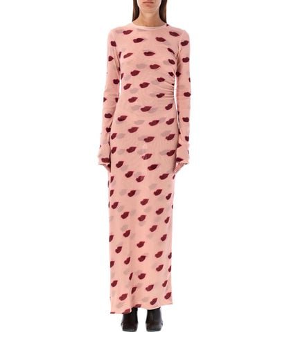 Vestito lungo lips - Stella McCartney - Modalova