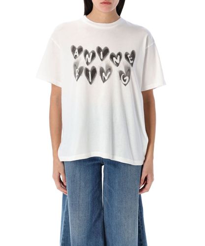 Cade Heart T-shirt - Anine Bing - Modalova