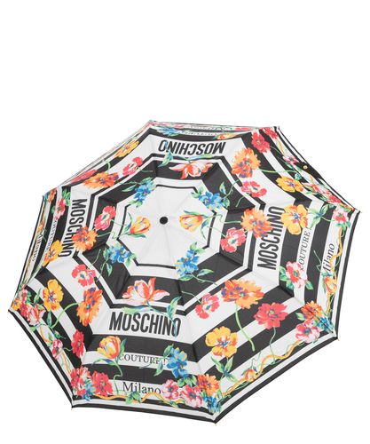 Ombrello openclose couture logo flowers - Moschino - Modalova