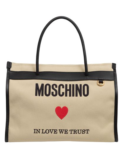 In Love We Trust Tote bag - Moschino - Modalova