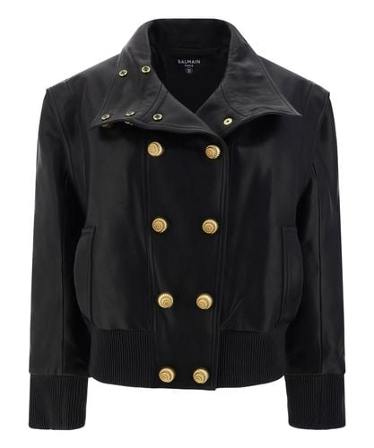 Leather jackets - Balmain - Modalova