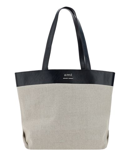 Shopping bag east west - AMI Paris - Modalova