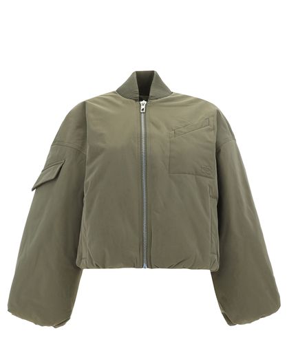 Light Twill Oversized Bomber jacket - GANNI - Modalova