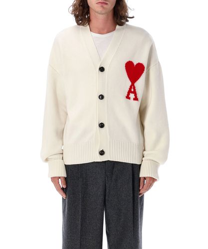 Red ami de coeur cardigan - AMI Paris - Modalova