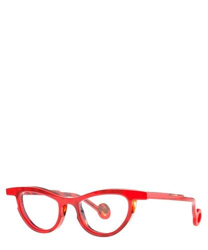 Eyeglasses PABLO 003 RED JELLY+BROWN ECAIL - Theo - Modalova