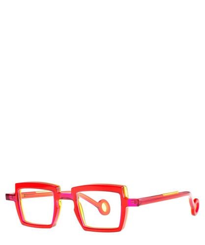 Eyeglasses VILMOS 008 FUSHIA YELLY+TRANSPARENT FLUO LIGHT YELLOW - Theo - Modalova