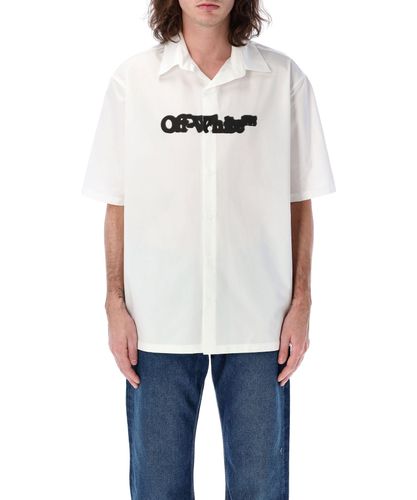 Camicia maniche corte arrow - Off-White - Modalova