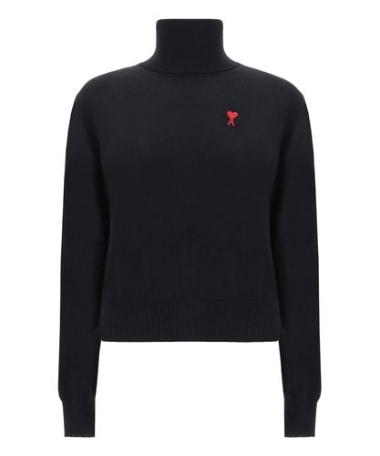 Roll-neck sweater - AMI Paris - Modalova